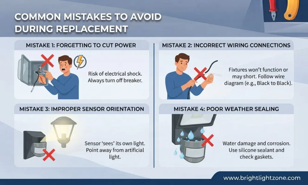 common mistakes to avoid during replacement